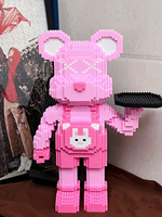 Blocs de construction pour salon, ornements de marée Abs 50cm Bearbrick ours Violent
