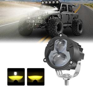 Projecteur LED haute puissance <span class=keywords><strong>pour</strong></span> véhicules tout-terrain et motos modifiées, système d'éclairage étanche bicolore 3 pouces en forme de <span class=keywords><strong>gourde</strong></span> - Product Image 3