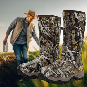 Bottes de Chasse et Pêche Homme Imperméables d'Hiver en <span class=keywords><strong>Néoprène</strong></span> et Caoutchouc, Bottes Isothermiques Camouflées pour Temps <span class=keywords><strong>Froid</strong></span> et Escalade - Product Image 1