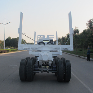 2 оси полный прицеп древесины бревен, транспорт грузовик с прицепом в Западной Африке - Product Image 2