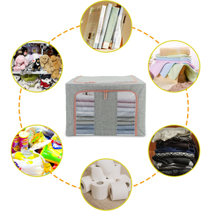 Estrutura de Aço de Armazenamento De roupas Caixa de Armazenamento, Caixas Empilháveis para Armazenamento Do Armário Resistente, Dobrável sacos de Armazenamento de Roupas Roupas