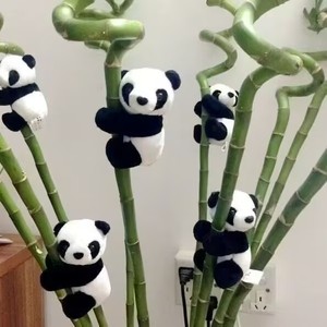 Mini Panda Clip Korte Pluche Speelgoed 31cm-50cm Ongevuld Creatieve Pop Marionet Kantoor/Woonkamer Decoratie Cultureel Cadeau - Product Image 4