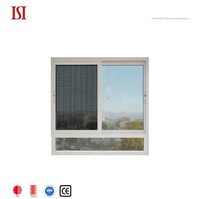 Top marque moderne Design chinois Style coupe-vent système de fenêtre coulissante en alliage d'aluminium pour entrée chambre Application horizontale