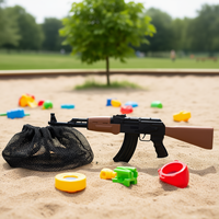 Fusil de jouet électronique pour garçons avec son de cliquet alimenté par piles, blaster militaire en plastique pour jeu d'imitation