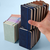 Carnet en cuir imperméable A7 avec logo personnalisé, mini-agenda portable, papier épaissi