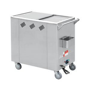 Carro calentador de alimentos eléctrico de comida china/Carro caliente eléctrico de acero inoxidable Dim Sum - Product Image 4