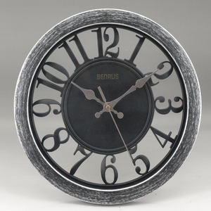 Reloj de Pared Redondo de Cuarzo y Latón, Estilo Vintage, Antiguo, Retro, Esqueleto - Product Image 4