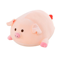 Nouveau jouet d'oreiller en peluche cochon ballon-coussin en peluche Kawaii pour décor de chambre de filles et cadeau de soulagement du stress