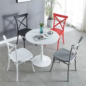 Modern Luxury Stackable Customized Hotel Wedding Event X Cross Back PP Plastic <b>Dining</b> <b>Chair</b> - Product Image 5