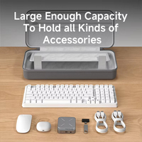 Étui de transport portable pour clavier élégant et tendance, 68/87 touches, pochette de voyage en EVA, organisateur électronique, coque rigide antichoc