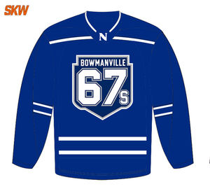 قميص هوكي الجليد مخصص بتصميم مطبوع بالتسامي، متين ومقاوم للتآكل، قماش ثقيل، تصميم فضفاض للملابس الرياضية - Product Image 1