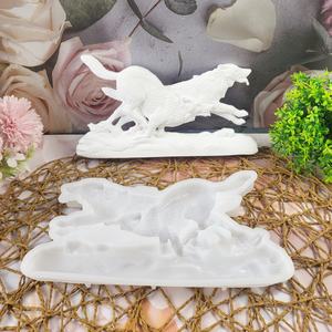 Molde de silicona X0006 ecológico de alta calidad, fácil de usar, pequeño corazón, Lobo ovalado, molde de yeso personalizado para PC para barra de jabón, árbol - Product Image 1