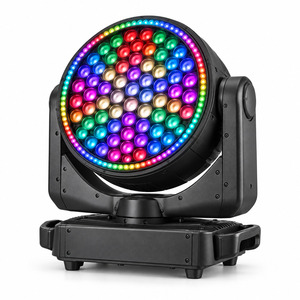 Cabeza móvil LED Pixel FX IP65 91x5W RGBW Hybrid Wash con efectos de Gobo digital con mapeo de píxeles y zoom de 3-35 grados - Product Image 1