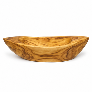Modèle de bateau miniature ovale en bois de teck artisanal, motif grain de bois, pour décoration nautique et côtière - Product Image 5