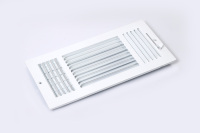 Grille de ventilation CVC moderne en acier réglable et durable pour climatisation, grille de plafond à 3 voies pour système CVC d'atelier