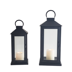 Decorativos de Metal linternas Led sin llama vela encendida antiguo linterna para mira de interior al aire libre de la casa - Product Image 1