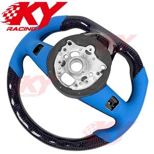 พวงมาลัยรถยนต์สไตล์สปอร์ตคาร์บอนไฟเบอร์แบบกำหนดเองสำหรับ Audi S4 A3 S3 RS3 A4 RS4 A5 S5 RS5 B9 B9.5 RS6 - Product Image 3