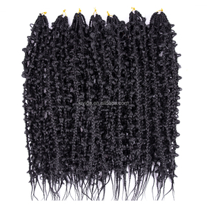 Extensiones de Cabello de Crochet con Trenzas de Mariposa, 24 Pulgadas, Trenzas de Mariposa Sintéticas, Cabello Trenzado Pre-enlazado para Mujeres Negras - Product Image 4