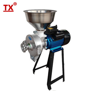 Hot-Selling Aluminum Head Plantain Cassava Maize Mini Flour Mill Steel &amp; <strong>Sand</strong> Dual-use Grinding Disc Home Wheat Flour Mill - Product Image 1