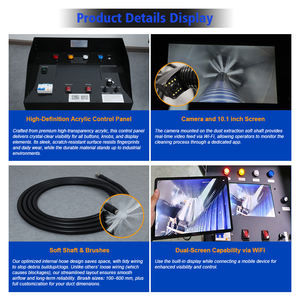 Máquina de Limpeza de Dutos de Ar Condicionado Industrial com Câmera de Visualização e Aspirador de Poeira - Product Image 5