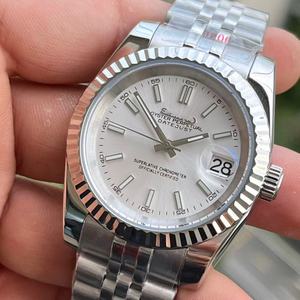 Luxury NH35 Stainless Steel Case Mechanical <b>Watch</b> 36mm/39mm Modified Log Dog Tooth <b>Ring</b> Sapphire Glass Green Luxuryminous 22mm - Product Image 5