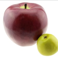 Pomme en mousse de grande taille, fruit artificiel, pomme factice simulée pour la décoration de la cuisine et de la maison