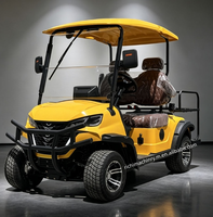Voiturette de golf électrique Richi Comfort Vintage pour deux passagers, certification CE, autonomie de 70-90 km, pour les terrains de golf