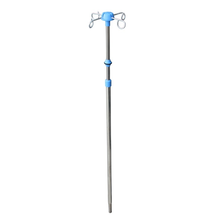 Bedstand/iv Drip Stand RC-K03 Free Lock One Hand Operation Stainless Steel 95cm-175cm Contemporary 4 Hooks 10pcs Hotel ISO