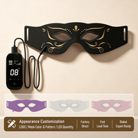 Masque oculaire LED pour la thérapie lumineuse à domicile, dispositif de lumière rouge infrarouge pour le traitement des rides et des poches sous les yeux