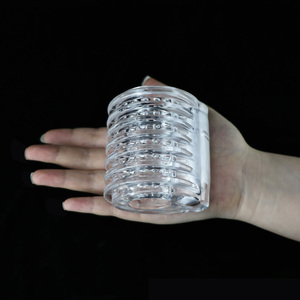 Mini Copa de Masturbación Masculina Transparente de TPE con Diseño de Túnel Interno Granulado para Sexo Vaginal - Product Image 2