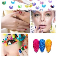 40000 pièces de strass en résine gelée, 28 couleurs, 3mm, à dos plat, kit de loisirs créatifs éblouissant, 3 pièces de colle pour chaussures et nail art
