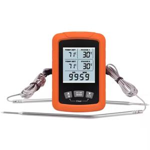 Factory Anti-slip Dual Probes Meat Thermometer Digital Smart <strong>Grill</strong> <strong>Instant</strong> Read Countertop Stand BBQ Thermometer Outdoor - Product Image 5