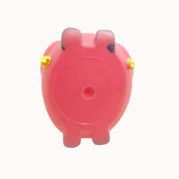Jouets en plastique écologiques en caoutchouc souple en forme de canard rose personnalisé, animaux mignons, marque Hoking, fabriqués en Guangdong, pour enfants de 0 à 24 mois
