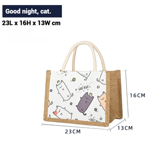 Thân Thiện Với Môi Biểu Tượng Tùy Chỉnh In Linen Của Phụ Nữ Tote Đay Túi Tái Chế Và Tái Sử Dụng Du Lịch Xử Lý Dây Kéo Quà Tặng Mua Sắm Túi - Product Image 2