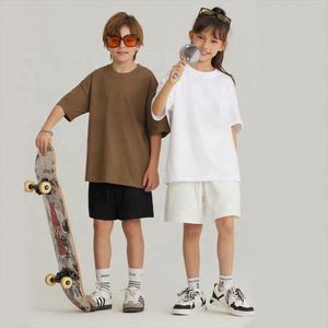 Camisetas para Niños al por Mayor de 240 g/m², de Alta Calidad, Tallas Grandes, Personalizables con su Marca, Camisetas de Algodón de Manga Corta para Niños con Logotipo - Product Image 2