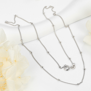 Collar de Cuentas de Plata de Ley 925 Kirin <span class=keywords><strong>Funky</strong></span> <span class=keywords><strong>Silver</strong></span>, Cadena Larga al por Mayor, Estilo Moderno Hipoalergénico - Product Image 4