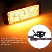 Nueva Luz Estroboscópica de Advertencia LED CIGO de Emergencia, 12V-24V Universal para Camiones y Automóviles, IP65 Impermeable, 48W, Ámbar/Blanco
