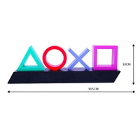 Lumière néon en acrylique à led, personnalisée, avec commande vocale, éclairage décoratif d'icon de jeu pour PS4, lumière d'ambiance