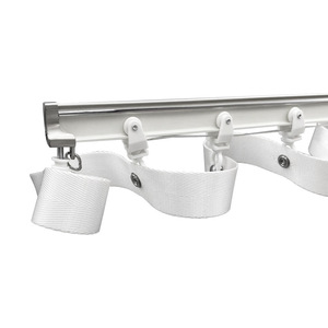 <b>Curtain</b> Track Aluminum Alloy Matte White Masa Gold Curved Easy Installation All <b>Curtain</b> Types - Product Image 3