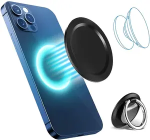 Removable wireless charging magnetic base for iPhone 13 12 magsaf accessories intended for P-Socket ring holder phone grip