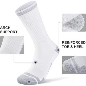 पुरुषों के एथलेटिक क्रू स्पोर्ट्स ने कपास कुकुश्ड चल रहे मोजे - Product Image 4