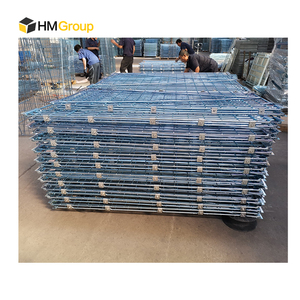 Euro Pallet Kích thước gấp có thể tháo rời lưu trữ thép kim loại Pallet lồng - Product Image 1