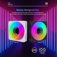 Kipas Pendingin CPU Gaming ARGB 120mm RGB OEM ODM Kustom Pabrik untuk Casing PC ATX dengan Bantalan Cair PWM 4Pin 12V