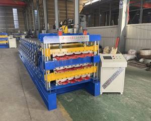 아연 도금 강철 자동 사다리꼴 거친 고립 Ibr 지붕 패널 만들기 기계 - Product Image 6