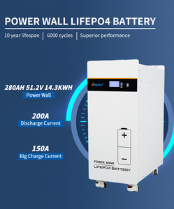 Ampinrt 300Mah 51.2V 14.3kwh Hoogspanning Lithium Batterij 14.3kwh Energie Opslag Cilindrische Lifepo4 Ion - Product Image 3