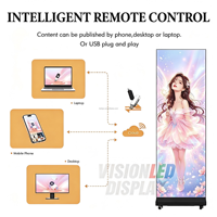 Écran d'affichage pliable en couleur P4 pour l'extérieur, étanche IP65, facile à ranger, contrôlé par téléphone portable, support d'affichage extérieur.