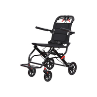 Fauteuil roulant pliable pour adultes, ergonomique, avec frein manuel, léger, portable, pour personnes âgées et handicapées