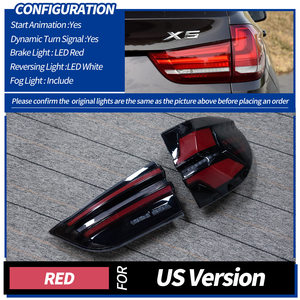 Luces Traseras LED para X5 F15 2014-2018, 12V 6000K 36W 6000 Lúmenes, Luz de Freno con Señal de Giro Diurna, Nueva Actualización/Modificación, 1 Año de Garantía - Product Image 4