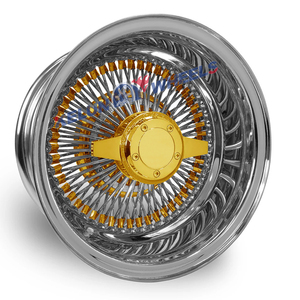 Roues à rayons White Wall Tire 13x7, roues à rayons Zenith "Triple Gold", roues à rayons à trois branches - Product Image 6