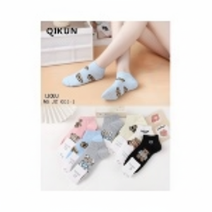 Calzini Casual sportivi in cotone organico da donna pettinati taglia unica traspirante per tutto il Design monouso ricamato termico per l'inverno - Product Image 1